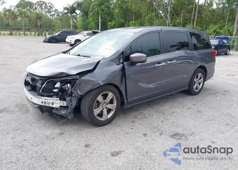 2018 Honda Odyssey Ex-L from USA, damaged, VIN 5FNRL6H70JB022134